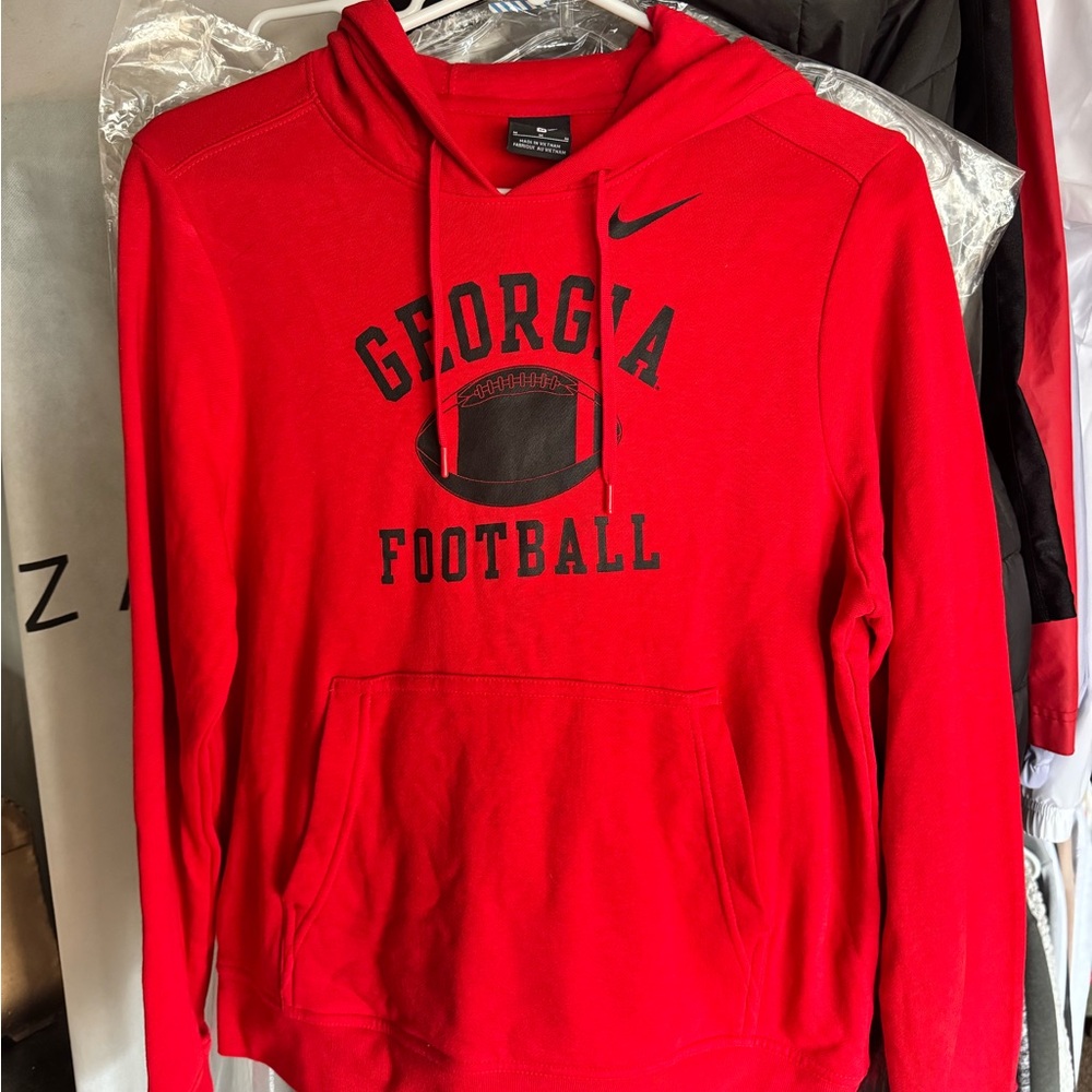 Nike Red Georgia Football Pullover Hoodie